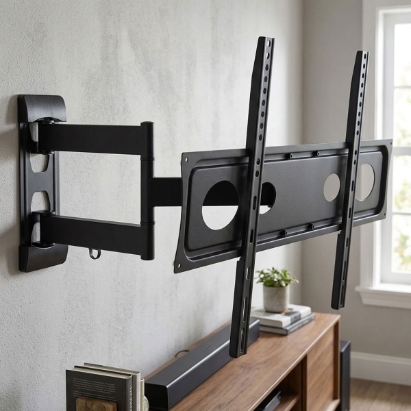 TV Wandhalterung L schwenkbar und neigbar für Fernseher von 32 bis 85 Zoll, bis 40 kg, VESA 200x200 bis 600x400, Wandabstand 55-440 mm