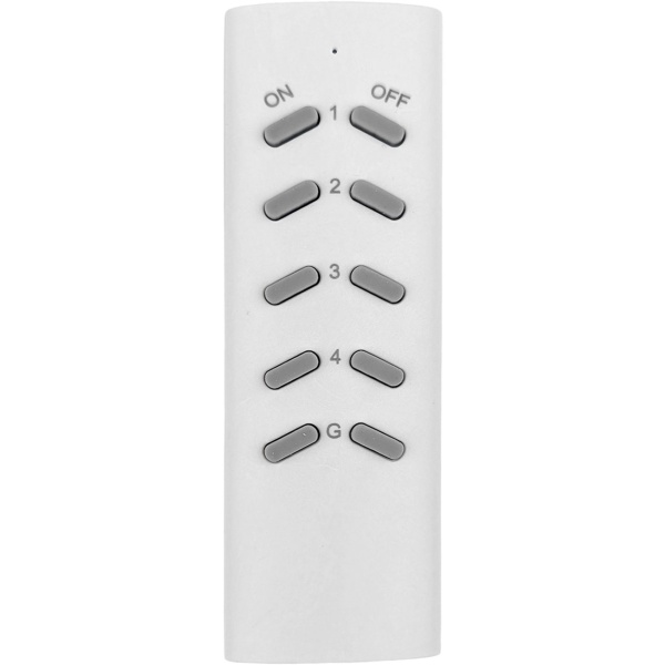 Funksteckdosen-Set 4-teilig, ferngesteuerte Netzsteckdosen mit manuellem Schalter und LED, 4-Kanal-Handsender 433,92 MHz, 3680 W