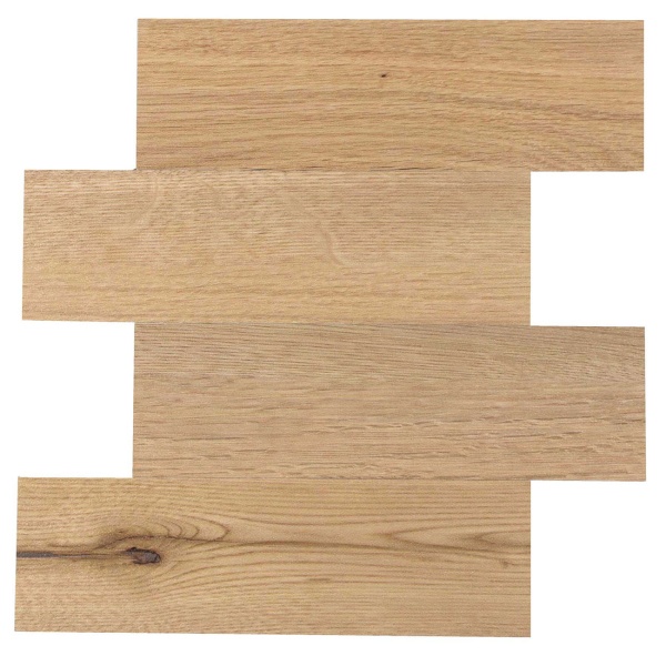 Fliesenaufkleber Selbstklebend, helle Holzmaserung - 4 Stück, 25x25 cm SPC Wandfliesen Wasserfest - Fliesen Küche Bad Wand