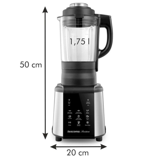 Multifunktions Suppenbereiter mit Mixfunktion & Kochboden, 1,75 l Volumen, vollautomatischer Suppenkocher, Smoothie Maker & Tischmixer in einem
