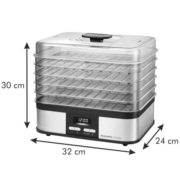 Profi Dörrautomat mit 5 Ebenen & 3500 cm² Trocknungsfläche, Leises Dörrgerät 40-70°C, Dehydrator mit 1-48h Timer für Obst & Beef Jerky, inkl. Rezepten
