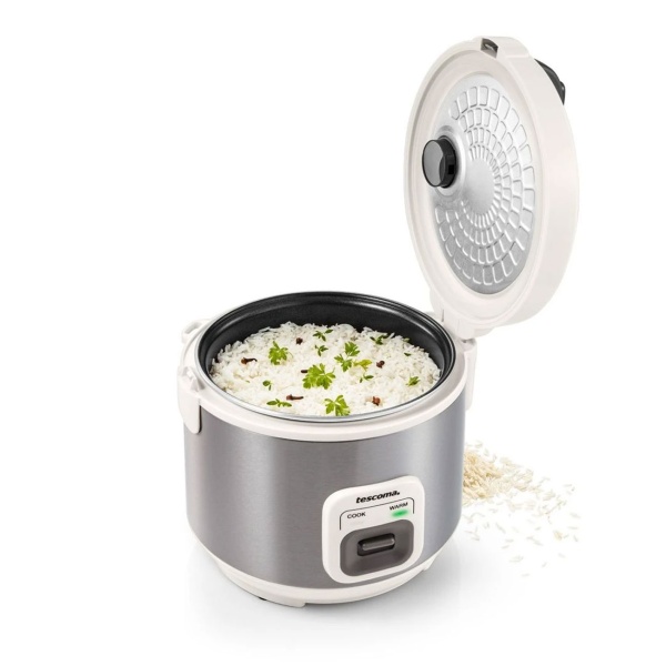Profi Reiskocher 2 Liter mit Warmhaltefunktion & Dampfschale Einsatz - Kompakter Dampfgarer für Reis, Gemüse, Fisch & Fleisch