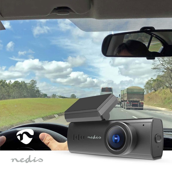 Dashcam 4K mit GPS und WLAN, kompakte Autokamera ohne Display mit 140° Weitwinkel, Nachtsicht, Parkmodus, Loop-Aufnahme und App-Steuerung, schwarz
