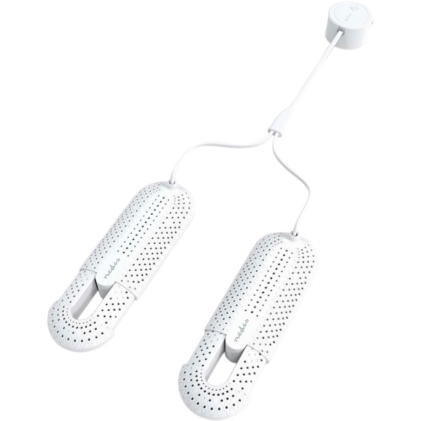Elektrischer Schuhtrockner & Stiefeltrockner für Skischuhe & Schuhe – Schuhheizung mit Timer, 20W, 60°C, 1.8m Kabel, Weiss