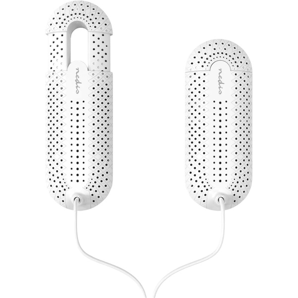 Elektrischer Schuhtrockner & Stiefeltrockner für Skischuhe & Schuhe – Schuhheizung mit Timer, 20W, 60°C, 1.8m Kabel, Weiss