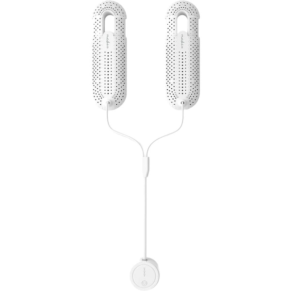 Elektrischer Schuhtrockner & Stiefeltrockner für Skischuhe & Schuhe – Schuhheizung mit Timer, 20W, 60°C, 1.8m Kabel, Weiss