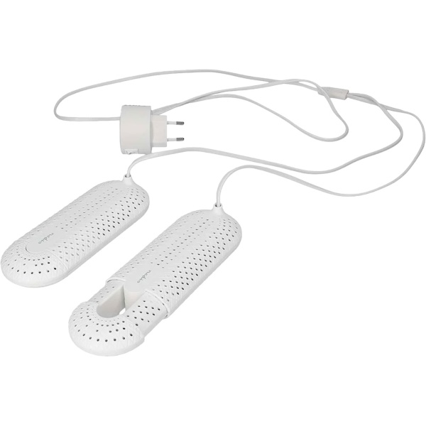 Elektrischer Schuhtrockner & Stiefeltrockner für Skischuhe & Schuhe – Schuhheizung mit Timer, 20W, 60°C, 1.8m Kabel, Weiss