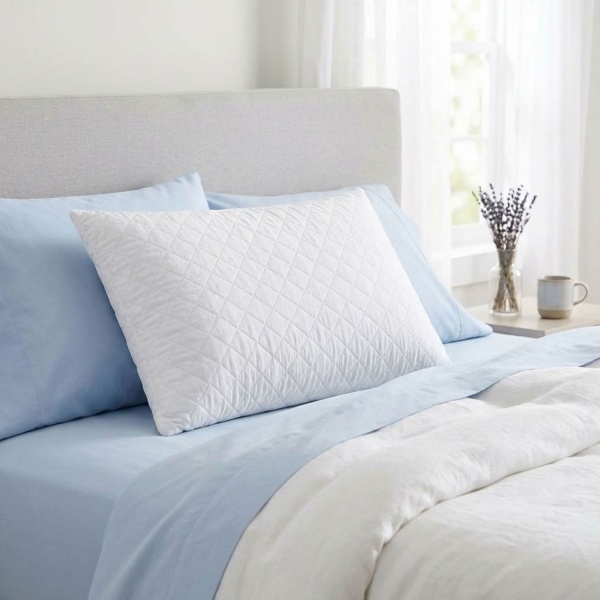 2er-Set Premium Memory Foam Kopfkissen 50x70cm, mittelfest, Mikrofaser atmungsaktiv, passt sich Kopf & Nacken an, für Seiten-, Rücken- & Bauchschläfer
