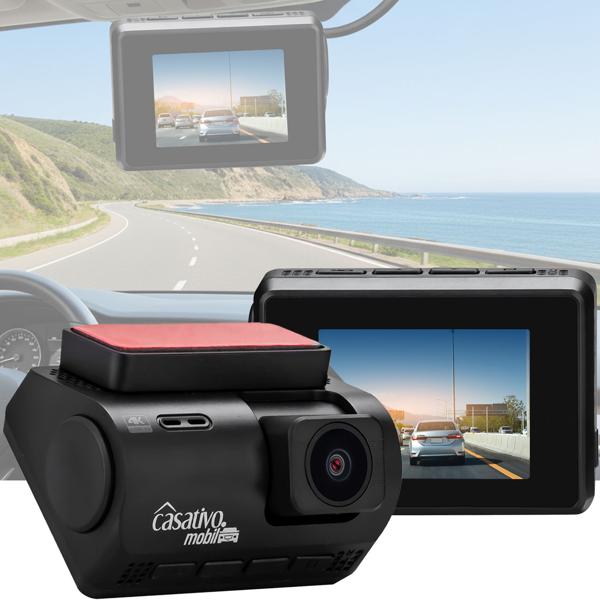 Dashcam 4K-UHD KFZ mit GPS, Autokamera -  Nachtsicht in Farbe, Sony Farbsensor, G-Sensor, WDR Wide Dynamic Range, WLAN & App, FarbDisplay, 140°