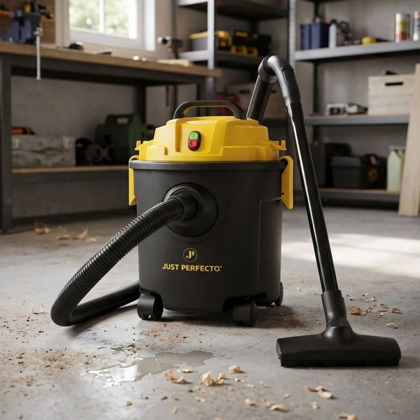 Nass- und Trockensauger 1200 W mit 16 L Tank, HEPA-Filtersystem & Gebläsefunktion, Saugleistung ab 16 kPa, für Haus, Garage & Werkstatt