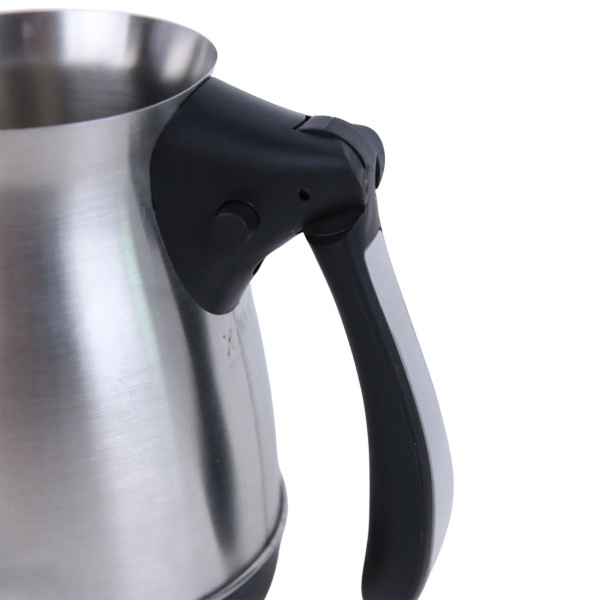 Elektrische türkische Kaffeemaschine 600 W, 0,5 L Mokkakanne aus Edelstahl, 360° Sockel, klappbarer Griff, Abschaltautomatik, Cezve elektrisch