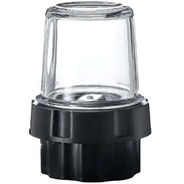 Glas-Standmixer mit Mahlwerk, 800 W, Mixbecher 1,5 L & Mahlbecher 0,4 L, 5 Geschwindigkeiten, Pulsfunktion, Eiscrusher, Edelstahlgehäuse, Schwarz