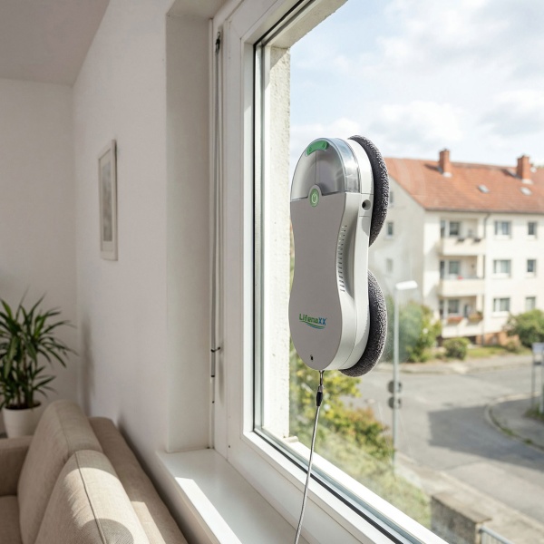 Fensterputzroboter mit Sprühfunktion und Fernbedienung, Fensterreinigungsroboter 2700 Pa mit 3 Programmen für Fenster, Glas und rahmenlose Scheiben