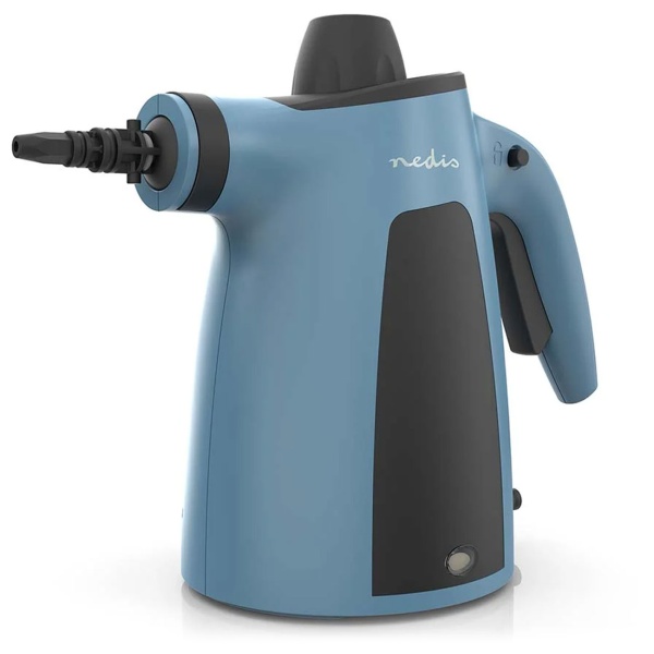 Handdampfreiniger 1050 W mit 10 Zubehörteilen, Dampfreiniger mit 3,5 bar und 0,35 l Wassertank für Küche, Bad, Fenster, Polster und Fugen, 4 m Kabel