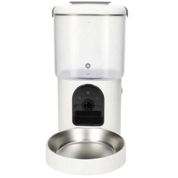 Futterautomat für Katzen und Hunde mit Kamera und App, WLAN Futterspender 4,5 l mit 2K Live-Video, Zwei-Wege-Audio, Portionierung und Edelstahlnapf