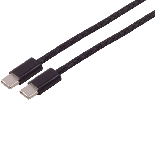 USB-C Kabel 3 m lang 240W, USB-C auf USB-C Ladekabel schwarz mit Textilmantel, PD 3.1 Schnellladekabel, USB 2.0 Datenkabel für Laptop, Tablet, Handy