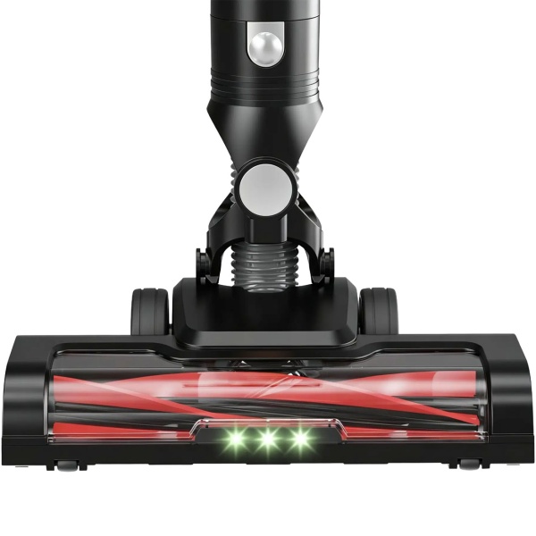 Leistungsstarker Akku Staubsauger kabellos mit LED Staublicht: beutelloser Staubsauger für schnelle Unterhaltsreinigung Zuhause, 180 Watt