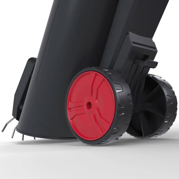 Akku Laubsauger 36V mit Häcksler, Laubbläser und Laubsauger 3 in 1 mit Turbo, 45 l Fangsack, Rollen und Schultergurt, ohne Akku und Ladegerät