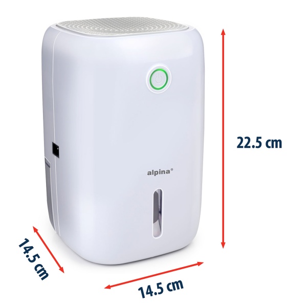 Luftentfeuchter elektrisch klein 800 ml, leiser Mini Luftentfeuchter für Schlafzimmer, Bad, Keller, Ankleide und Wohnwagen, bis 330 ml pro Tag, 22,5 W