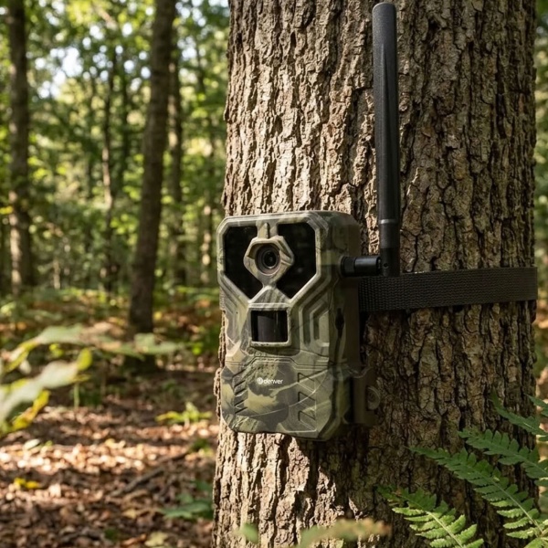 Leistungsstarke 4G Wildkamera: Wildfotofalle mit App-Steuerung, IP66 wetterfest, 48 MP Fotos, 4K Video, Live-Ansicht für Jagd und Revier