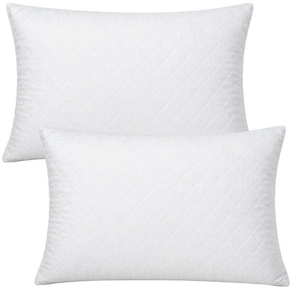 2er-Set Premium Memory Foam Kopfkissen 50x70cm, mittelfest, Mikrofaser atmungsaktiv, passt sich Kopf & Nacken an, für Seiten-, Rücken- & Bauchschläfer