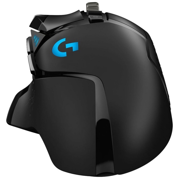 Gaming Maus Logitech G502 HERO kabelgebunden in Schwarz, HERO 25K Sensor, 11 programmierbare Tasten, RGB-Beleuchtung, verstellbare Gewichte