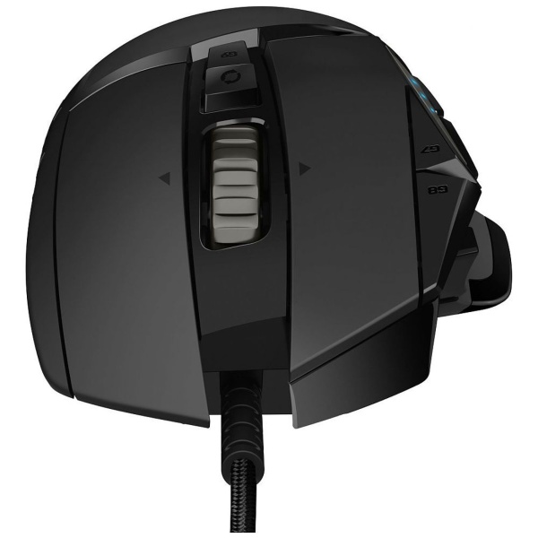 Gaming Maus Logitech G502 HERO kabelgebunden in Schwarz, HERO 25K Sensor, 11 programmierbare Tasten, RGB-Beleuchtung, verstellbare Gewichte