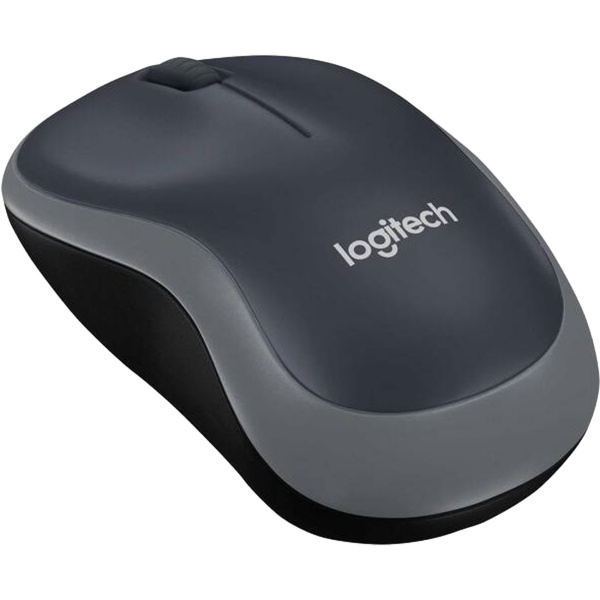 Kabellose Maus Logitech M185 in Grau mit Nano USB-Empfänger, kompakte Funkmaus für Laptop und Computer, 12 Monate Laufzeit, inkl. AA-Batterie