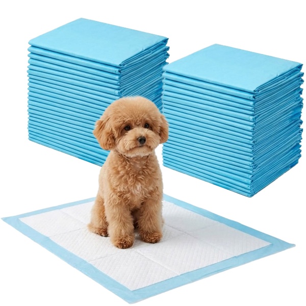 Saugstarke Trainingspads für Haustiere 50 Stück, 60x60 cm – Welpen Unterlagen & Hygiene Unterlagen für Hunde & Katzen zur Stubenreinheit
