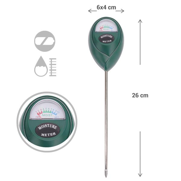 3er-Set Feuchtigkeitsmessgerät für Pflanzenböden, Feuchtigkeitssensor / Hygrometer Pflanzenerde, zeigt präzise die Feuchtigkeit im Boden an