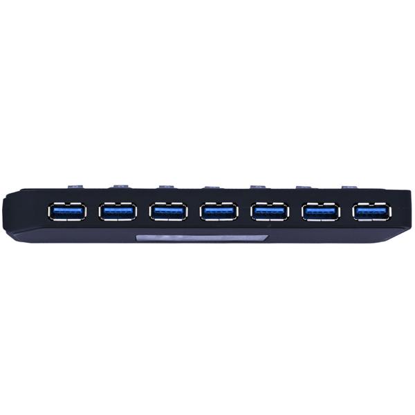 Hochwertiger aktiver USB 3.0 Hub für bis zu 7 Geräte – schneller Datentransfer, USB-A Anschlüsse, einzeln schaltbar, kompakt & leistungsstark