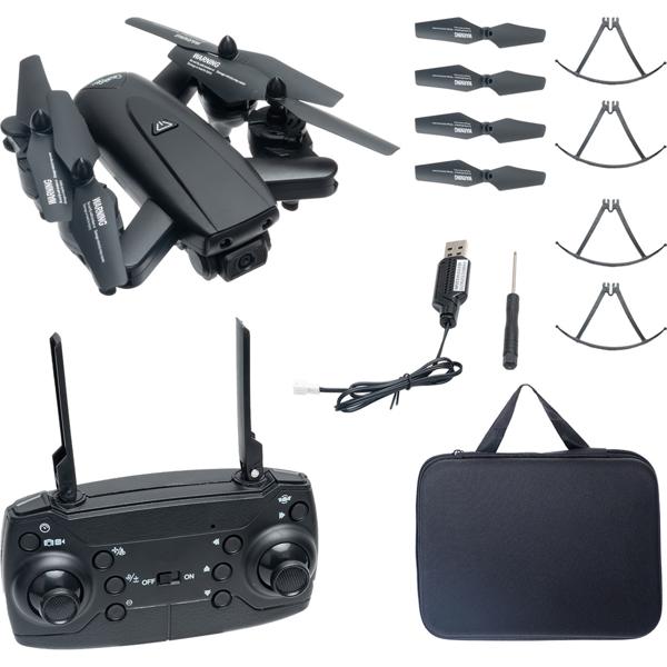 Quadrocopter-Drohne, HD Kamera, FPV, Live View per App, 6 Achsen Gyroskop, faltbar, OpticalFlow, Headless Steuerung, für Erwachsene und Kinder