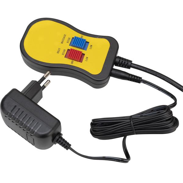 Kuscheliger 2in1 Fusswärmer, Vibrationsmassage, Fernbedienung, Teddyfutter, braun - Warme Füsse & entspannende Massage, Wohlfühlkomfort