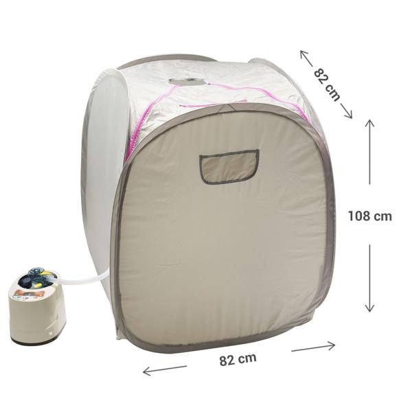 Wellnessoase für Zuhause – Mobile Sauna & Dampfbad (1000W) mit Fernbedienung & Timer – Entspannung pur auf Knopfdruck