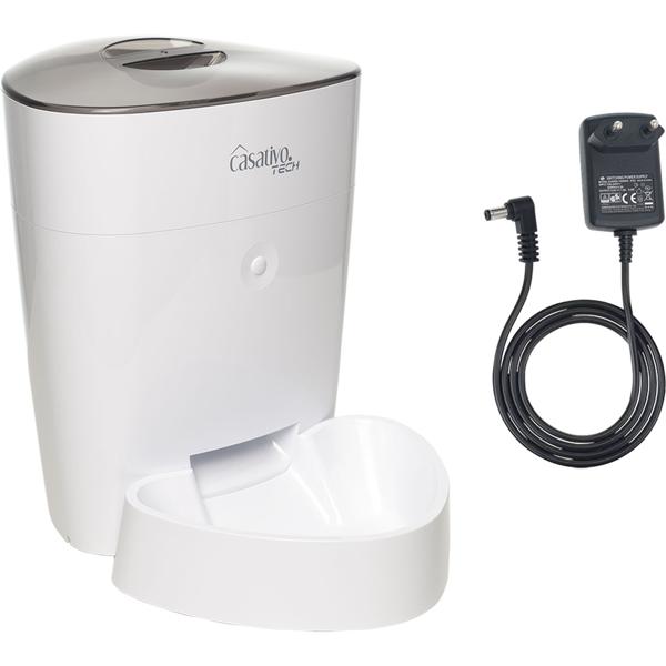 Smarter Futterspender, WLAN und App zur Steuerung, 4 Liter, für Hunde & Katzen, 1-10 Mahlzeiten am Tag, Napf abnehmbar und leicht zu Reinigen