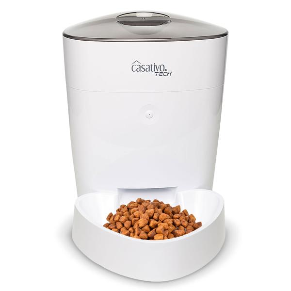 Smarter Futterspender, WLAN und App zur Steuerung, 4 Liter, für Hunde & Katzen, 1-10 Mahlzeiten am Tag, Napf abnehmbar und leicht zu Reinigen