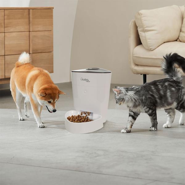 Smarter Futterspender, WLAN und App zur Steuerung, 4 Liter, für Hunde & Katzen, 1-10 Mahlzeiten am Tag, Napf abnehmbar und leicht zu Reinigen