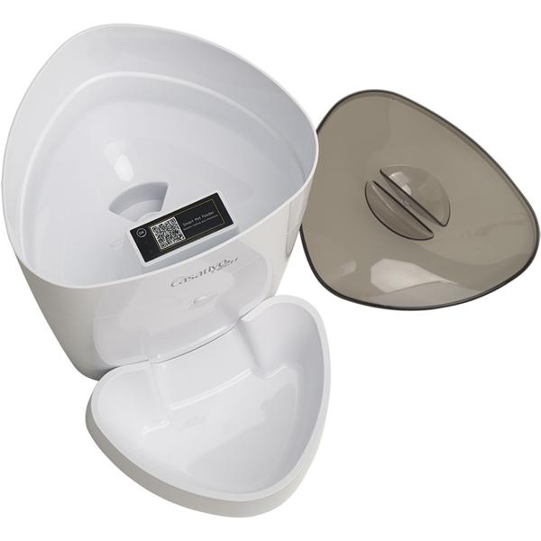 Smarter Futterspender, WLAN und App zur Steuerung, 4 Liter, für Hunde & Katzen, 1-10 Mahlzeiten am Tag, Napf abnehmbar und leicht zu Reinigen