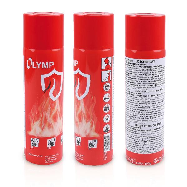 Feuerlösch Spray (500ml) für Küche, Haus, Auto – Universal Feuerlöscher, Einfache Bedienung, Kühlt effektiv, Geprüft nach BS 6165:2002 – Maximale Sicherheit