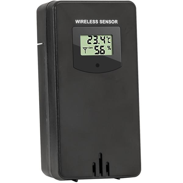 Moderne WLAN Wetterstation, Aussenfühler, Farbdisplay, Uhr, Wettertendenz, Luftfeuchtigkeit. App-Analyse für Wetterhistorie. Präzise Wetterdaten