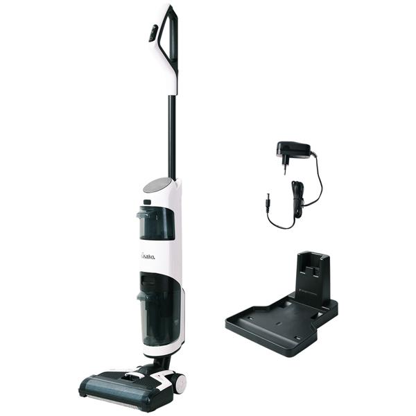 Hocheffizienter 2-in-1 Boden-Wischsauger mit HEPA-Filter, 220 W, 550ml, Akkubetrieb, OLED-Display, Flexibles Saugen & Wischen für eine gründliche Reinigung