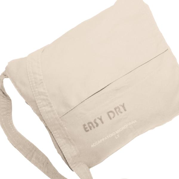 Mikrofaser-Bademantel XXL cremefarben - ultraleicht & saugfähig für Sport, Reise, Sauna - schnell trocknend - 80% Polyester, 20% Polyamid