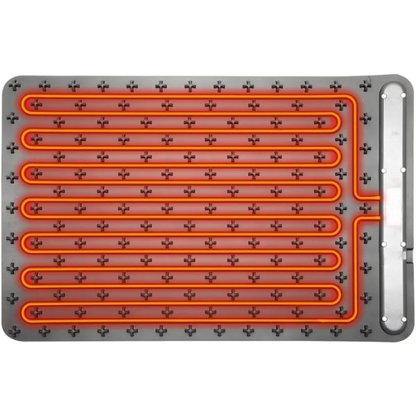 Profi Silikon-Warmhalteplatte (250W) – Elektrischer Speisenwärmer mit 3 Stufen (55-100°C), Warmhaltematte mit LCD-Touch-Display, rollbar, 61x40cm