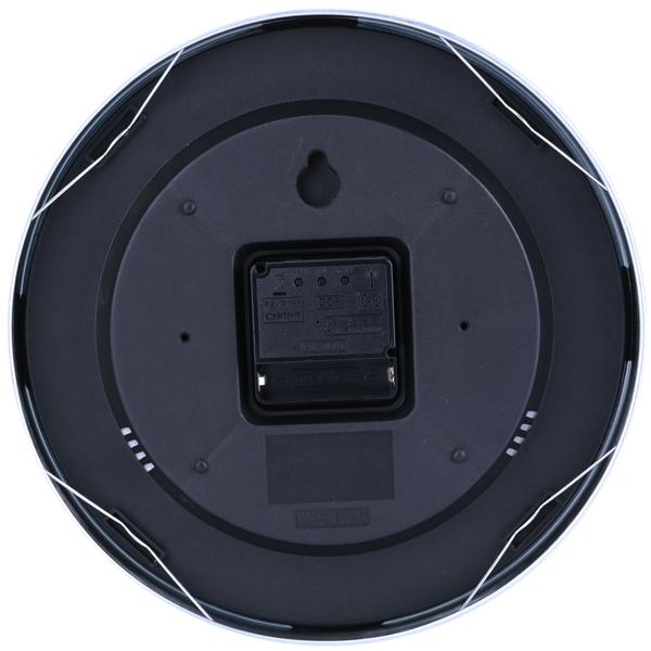 Funk-Wanduhr Ø 25cm aus Aluminium & Glas – Geräuscharme, automatische Wanduhr mit DCF-Empfang für Wohnzimmer & Büro