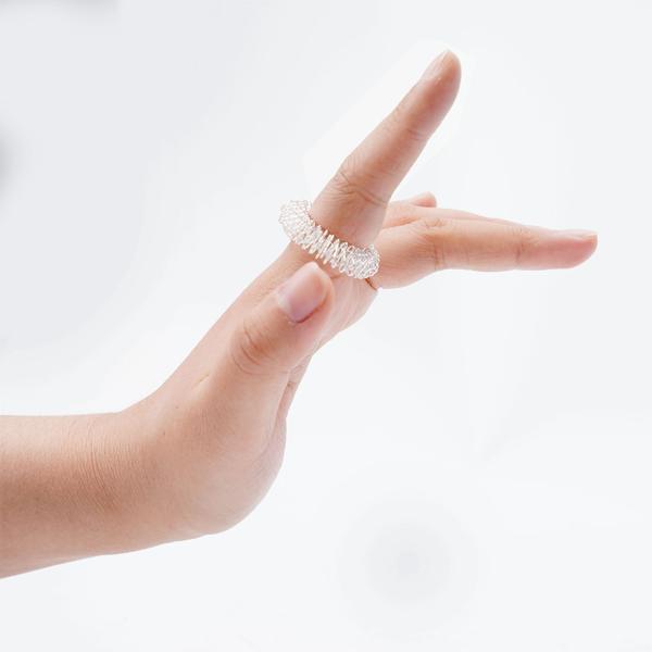 Akupressurringe 10er Set Gold/Silber - Fingermassage für Vitalität, Leistung & Wohlbefinden - Edelstahl, Einheitsgrösse, 3g - TCM-basiert