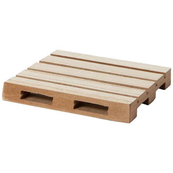 Holz-Untersetzer Paletten-Optik 4er-Set - Rustikale Eleganz für Ess-, Garten- & Couchtisch - Robust, langlebig, 10x10x4cm - Leicht zu reinigen