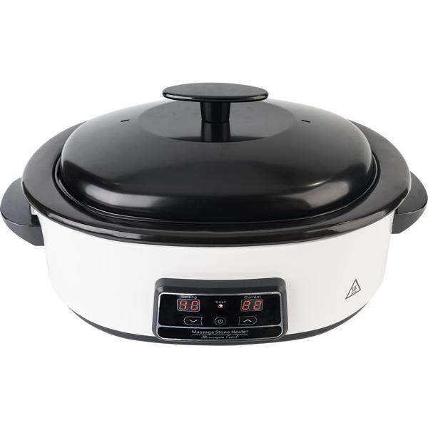 Hot Stone Massage Set mit digitaler Temperaturkontrolle – 23 Natursteine, Wärmegerät für entspannende Wellness-Momente