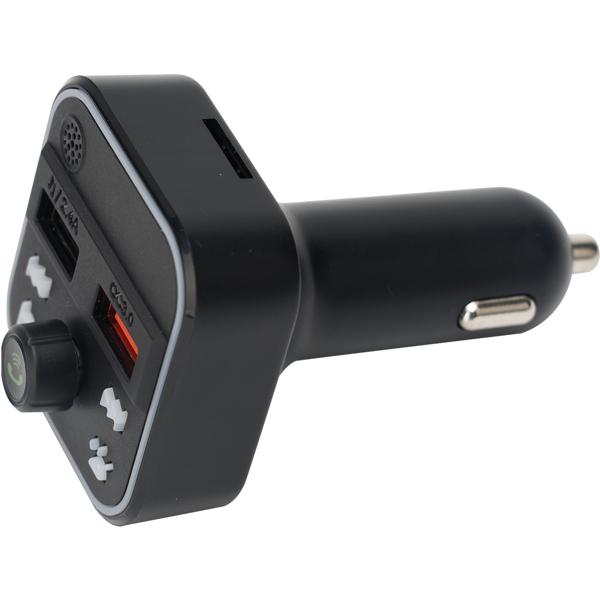 FM Transmitter mit Bluetooth 5, USB-A Ladeports und Freisprechfunktion, Drahtloser Auto Radio Adapter m. Media Player für den Zigarettenanzünderanschluss