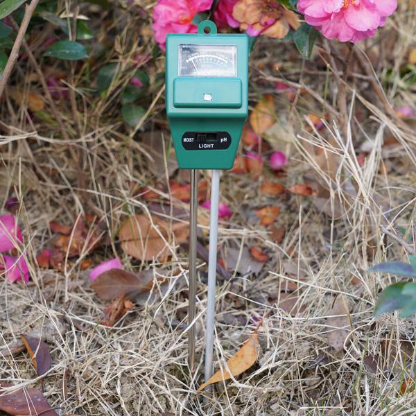 Präzises 3-in-1 Pflanzenerde Messgerät, Bodentester misst Feuchtigkeit, pH-Wert und Lichtverhältnisse, Finden Sie den idealen Standort für Pflanzen