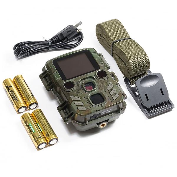 Mini-Wildkamera Full HD 1080p - Jagdkamera mit PIR-Sensor, 0.6s Auslösezeit, Nachtsicht & 1.9" LCD - IP56 Outdoor-Überwachung